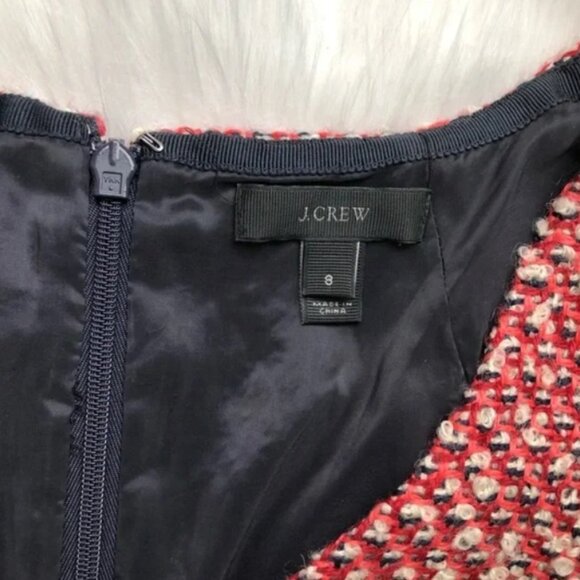 Like -new J. Crew Tweed Wool Blend Boucle Dress, 8 - Picture 4 of 11